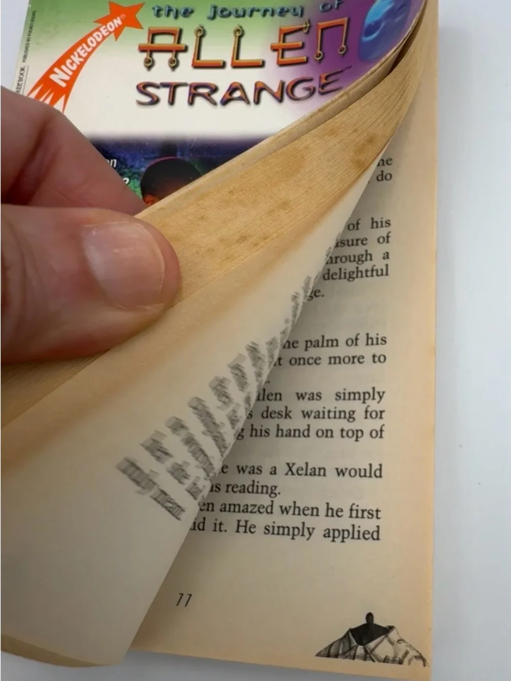 1999 Journey of Allen Strange Split Image‎ #3 Nickelodeon Paperback Book